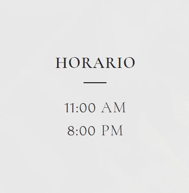 Horarios de las termas
