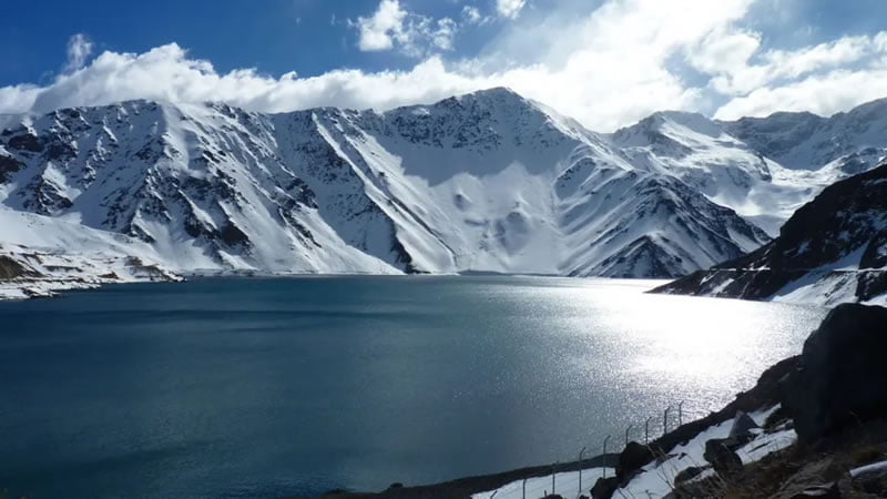 Embalse del Yeso en Invierno - Cajon del Maipo