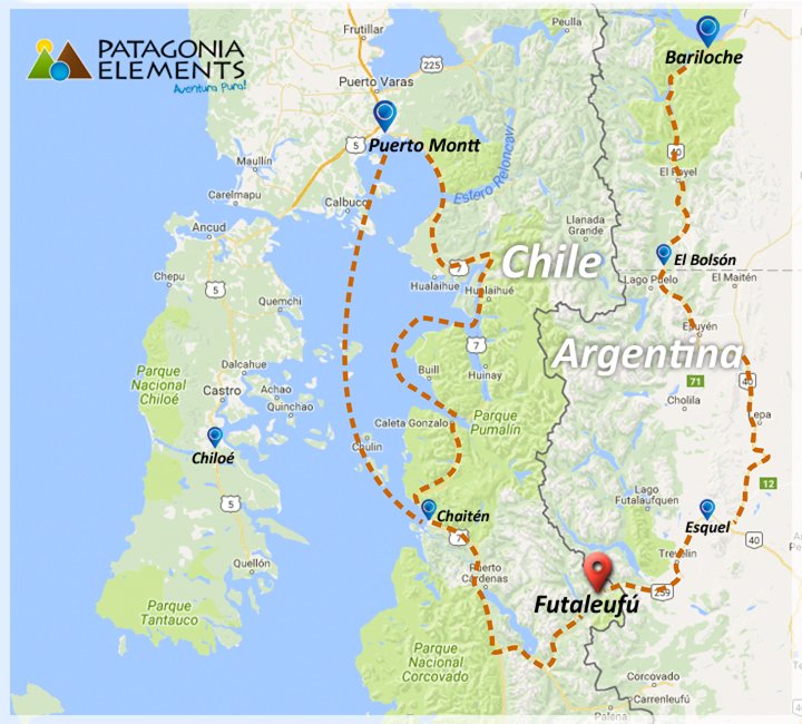 Rutas para llegar a Futaleufú