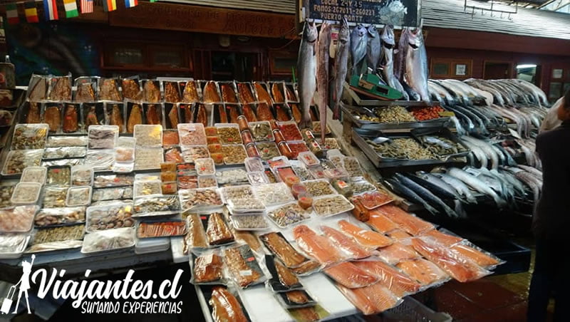 Productos del mar en Angelmó
