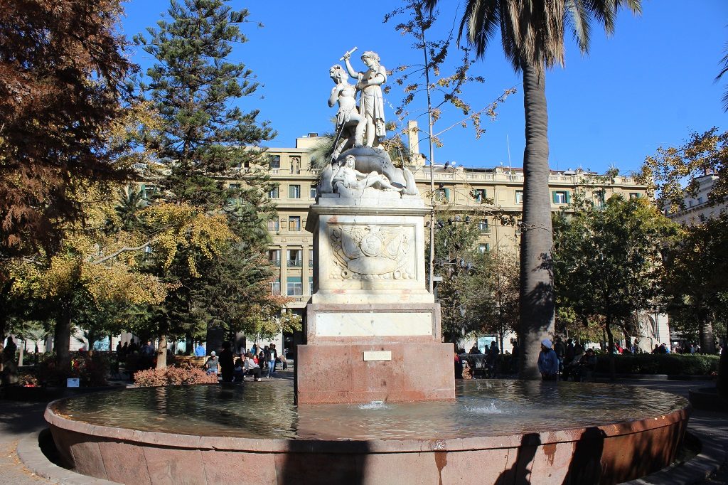 Pileta plaza de Armas de Santiago Pileta plaza de Armas de Santiago