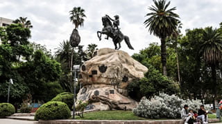 Plaza de la ciudad de Mendoza