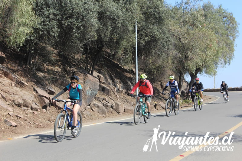 subida al Cerro San Cristóbal en Bicicleta