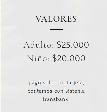 valores termas